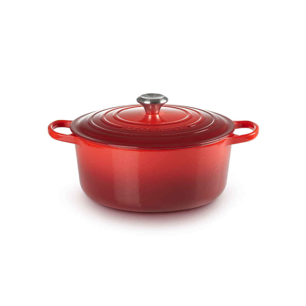 LE CREUSET Cocotte Rotonda Evolution 28cm Ciliegia Ghisa Vetrificata