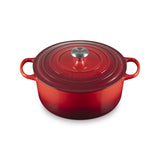 LE CREUSET Cocotte Rotonda Evolution 28cm Ciliegia Ghisa Vetrificata