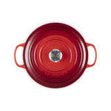 LE CREUSET Cocotte Rotonda Evolution 28cm Ciliegia Ghisa Vetrificata