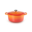 LE CREUSET Cocotte Rotonda Evolution 28cm Arancio Ghisa Vetrificata