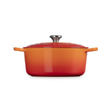 LE CREUSET Cocotte Rotonda Evolution 28cm Arancio Ghisa Vetrificata