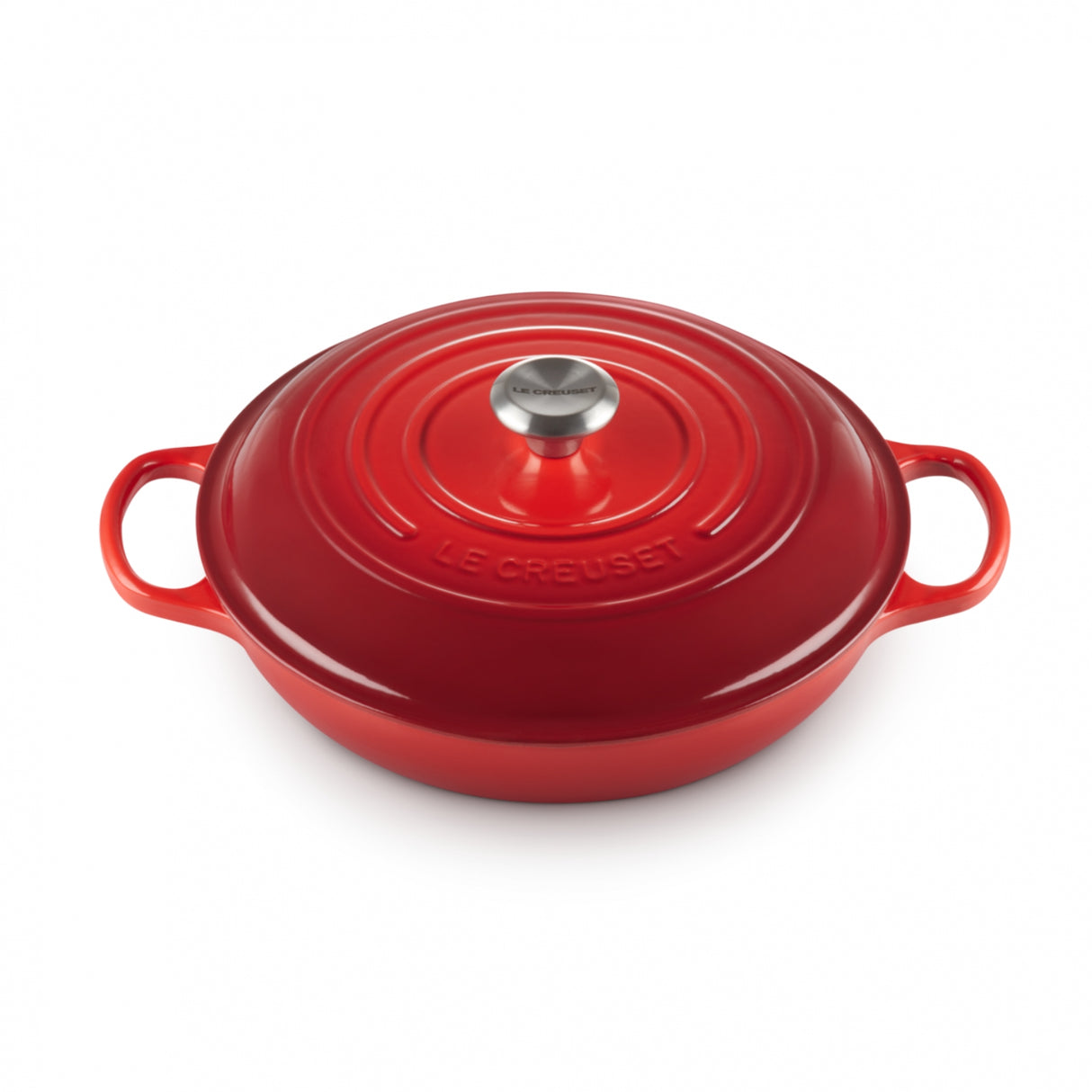 LE CREUSET Tegame Basso Evolution 26cm Ciliegia Ghisa Vetrificata