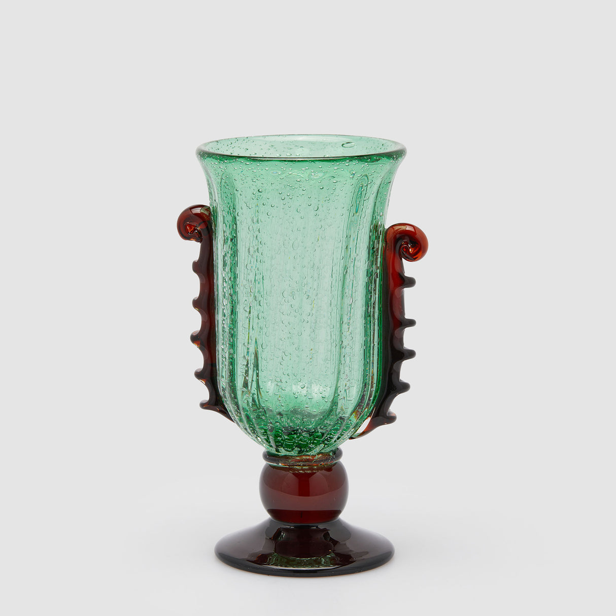 EDG Enzo De Gasperi Vaso Corinto 35cm Verde Vetro