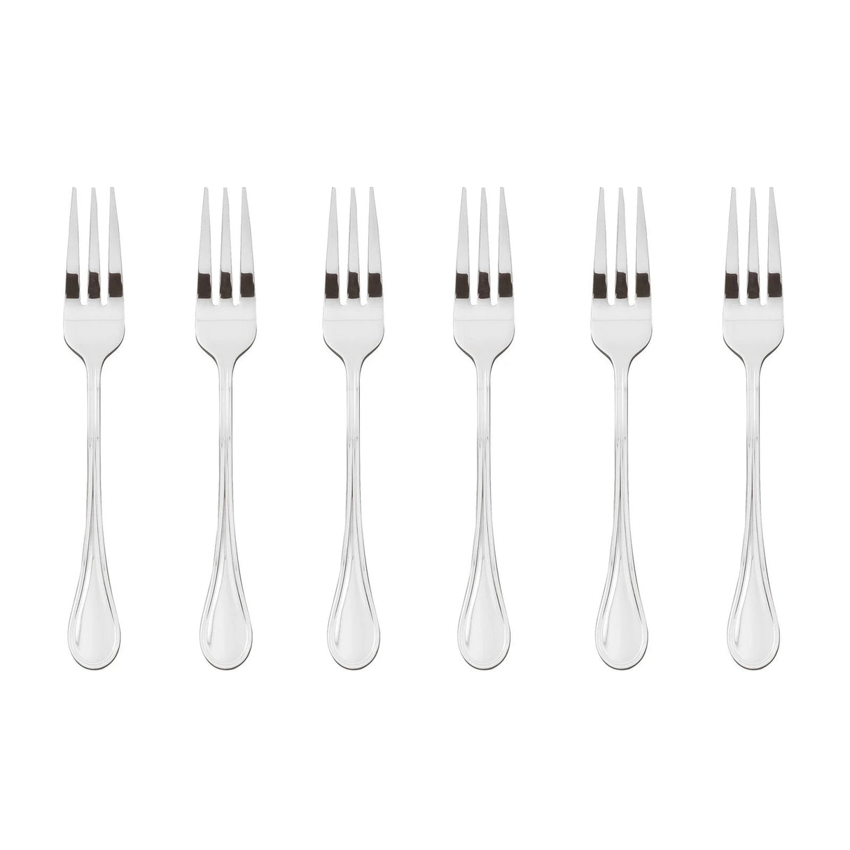SAMBONET Royal Forchettine da Dolce Dessert Set 6 Pezzi Posate Acciaio Inox