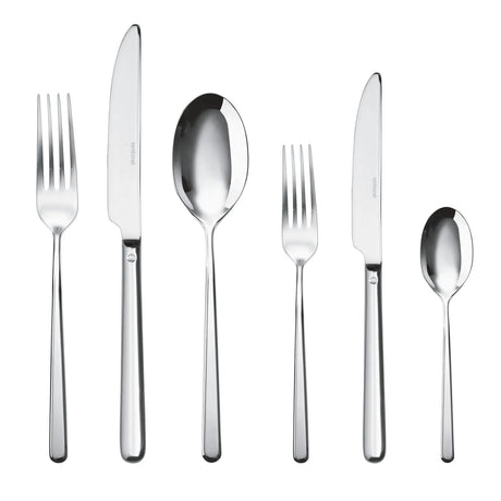 SAMBONET Linear Servizio Tavola Posate Set 36 Pezzi Acciaio Inox