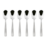 SAMBONET Cortina Cucchiaini Moka Caffè Set 6 Pezzi Posate Acciaio Inox