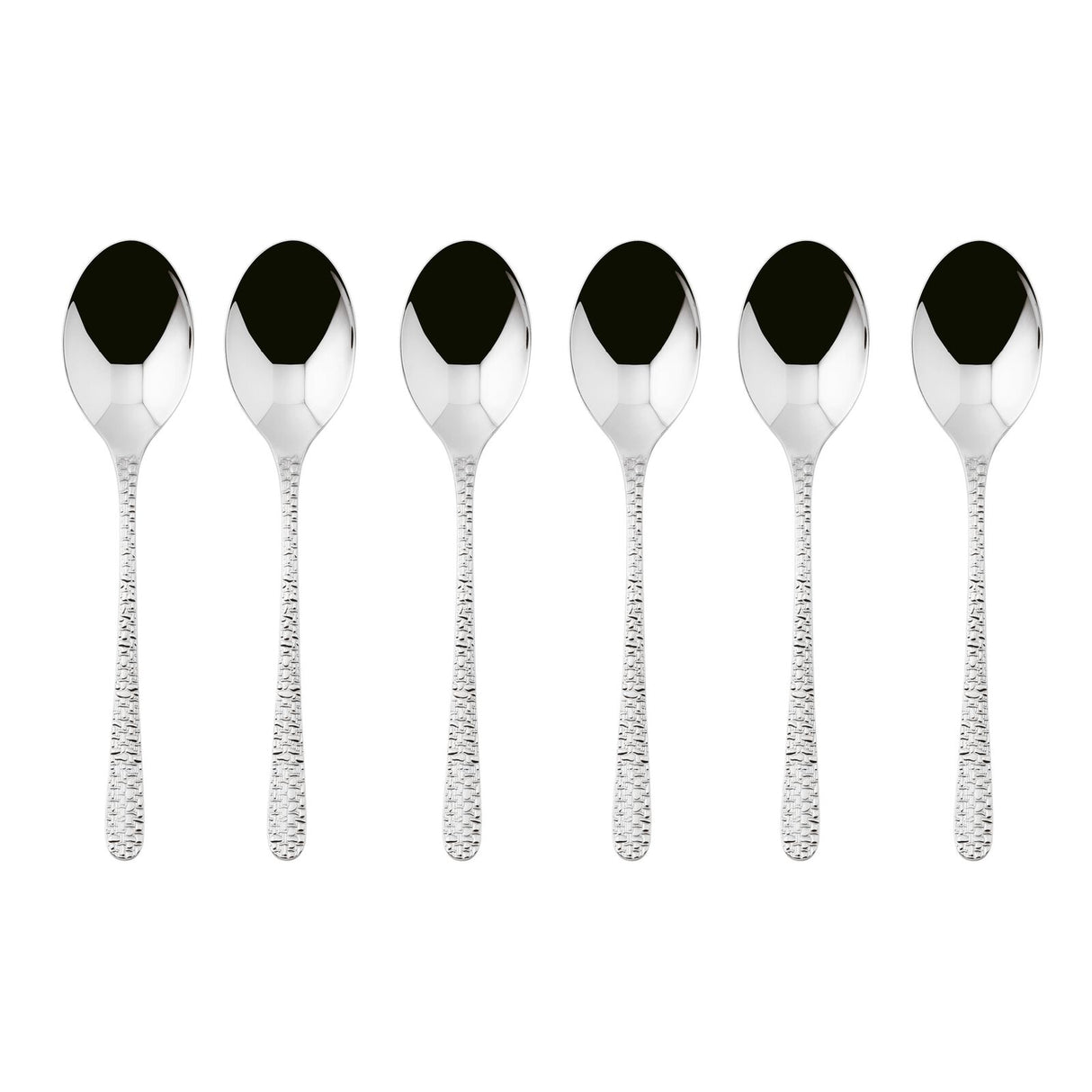 SAMBONET Venezia Cucchiaini Moka Caffè Set 6 Pezzi Posate Acciaio Inox