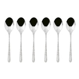 SAMBONET Venezia Cucchiaini Moka Caffè Set 6 Pezzi Posate Acciaio Inox