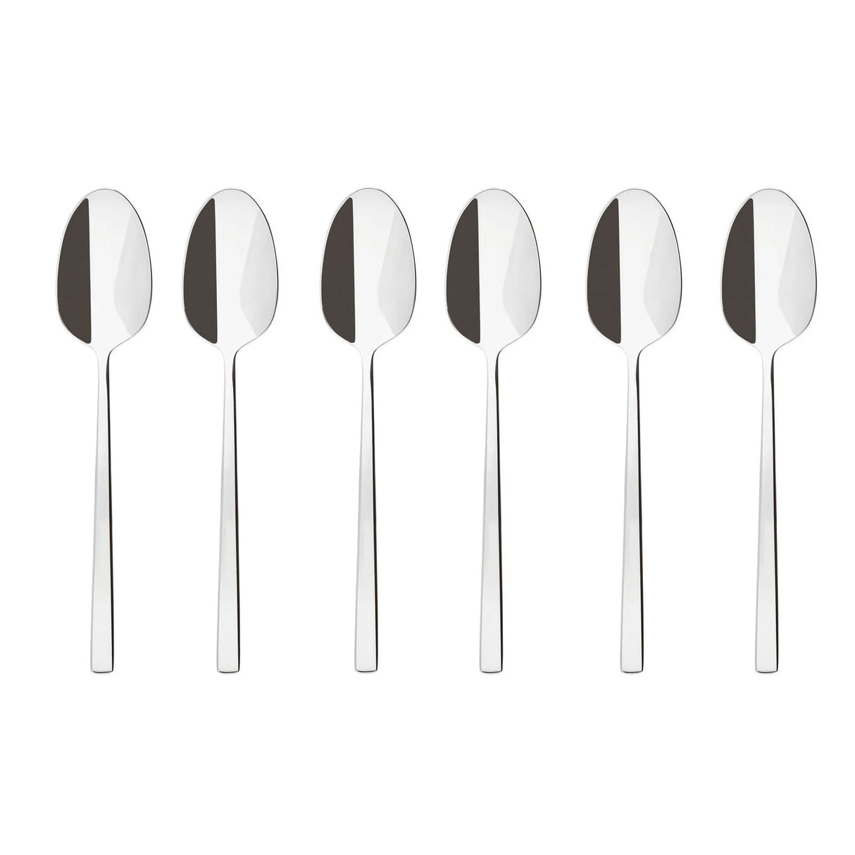 SAMBONET Rock Cucchiaini Moka Caffè Set 6 Pezzi Posate Acciaio Inox