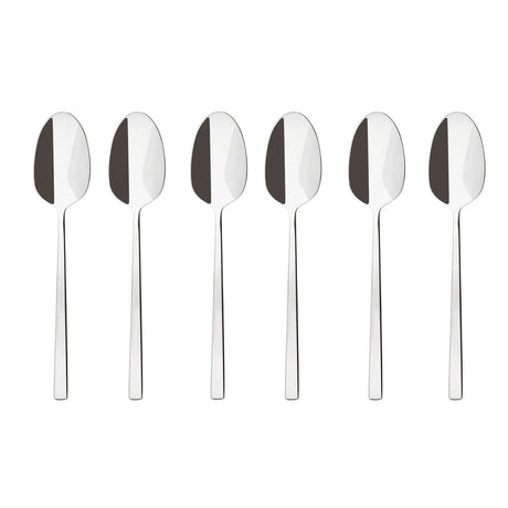 SAMBONET Rock Cucchiaini Moka Caffè Set 6 Pezzi Posate Acciaio Inox