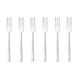 SAMBONET Rock Forchettine da Dolce Dessert Set 6 Pezzi Posate Acciaio Inox