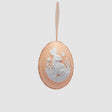 EDG Enzo De Gasperi Addobbo di Pasqua Arancio Coniglio 10,5cm Poliresina