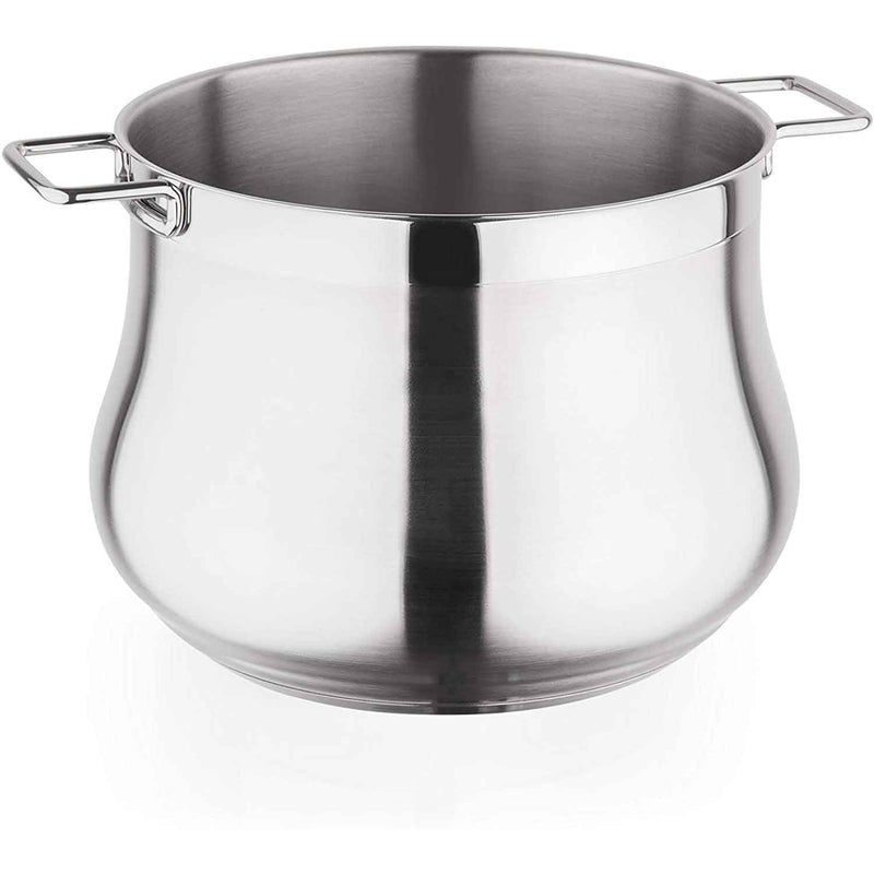 Barazzoni Tummy Marmite En Acier Inox 18/10 22 Cm - Capacité 7.5L Avec Fond Triplen Induction
