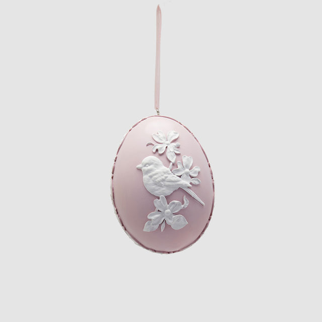 EDG Enzo De Gasperi Addobbo di Pasqua Rosa Uccello 10,5cm Poliresina