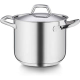 BARAZZONI Chef Line Batteria Set di Pentole 9 Pezzi Acciaio Inox Made in Italy