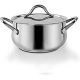 BARAZZONI Chef Line Batteria Set di Pentole 9 Pezzi Acciaio Inox Made in Italy