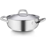 BARAZZONI Chef Line Batteria Set di Pentole 9 Pezzi Acciaio Inox Made in Italy