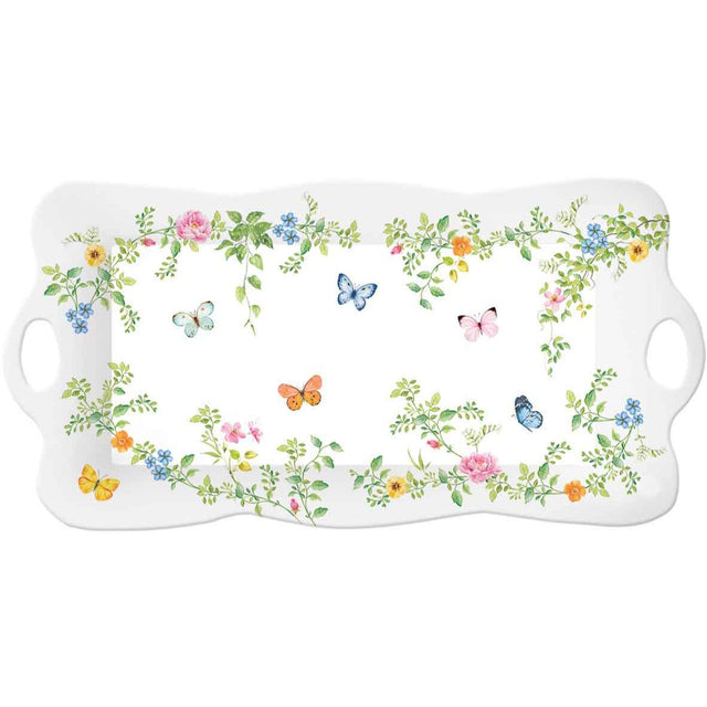 EASY LIFE Dancing Butterflies Vassoio Floreale 42x20cm Melamina