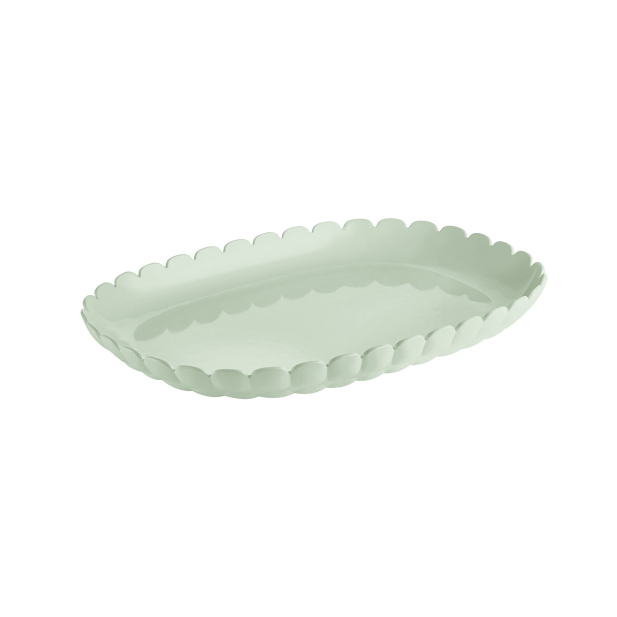 GUZZINI Tiffany Vassoio a Servire Verde Malva 32x22,5cm