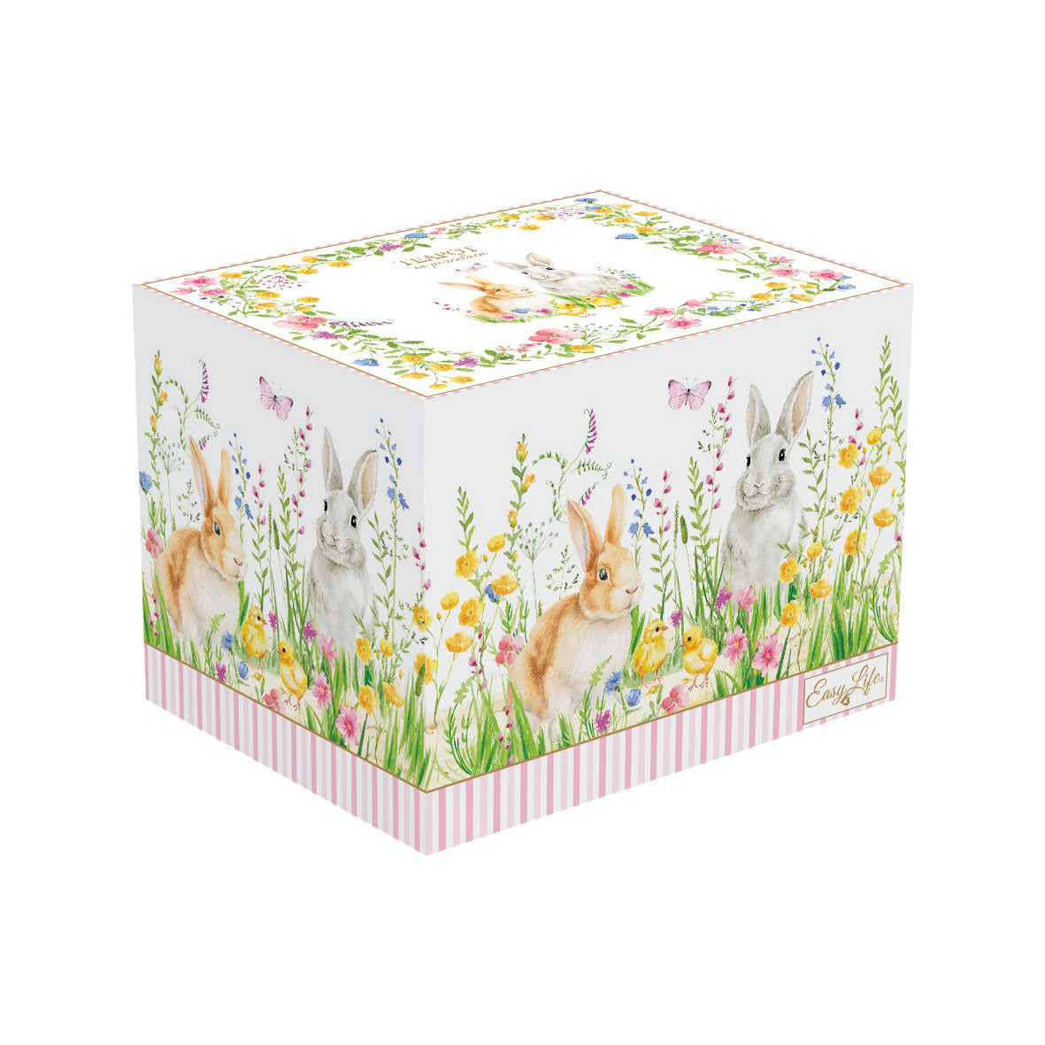 EASY LIFE Happy Easter Teiera 1L in Porcellana con Infusiera in Metallo