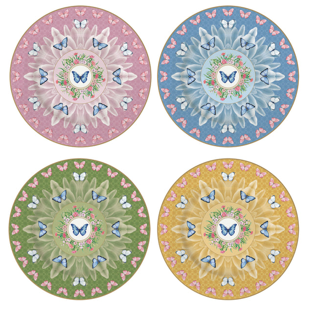 EASY LIFE Spring Parade Set 4 Piatti Dessert in Scatola Regalo 19cm Porcellana