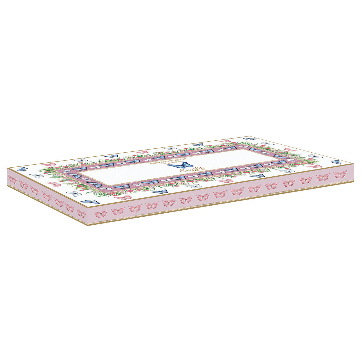 EASY LIFE Spring Parade Vassoio con Manici 35x15cm Porcellana