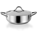 BARAZZONI Sapore Italiano Batteria Pentole 11 Pezzi Acciaio Inox Made in Italy