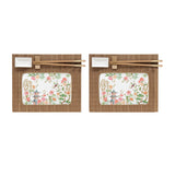EASY LIFE Jardins d'Orient Set Sushi in Porcellana con Tovagliette e Bacchette