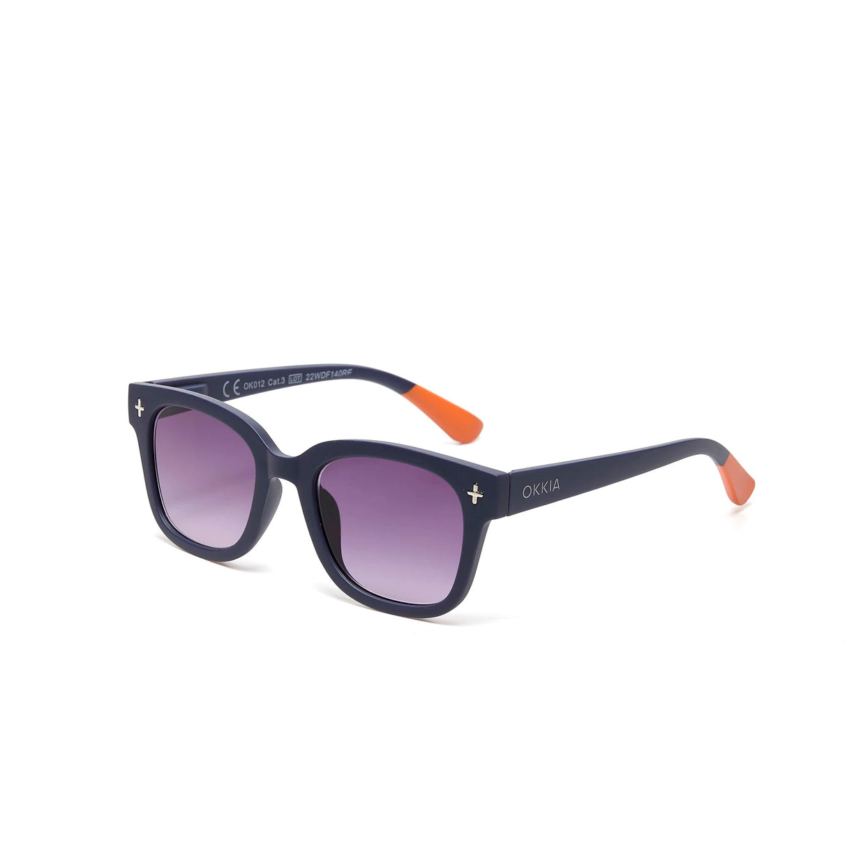 OKKIA Giovanni Occhiali da Sole Unisex Soft Touch Midnight