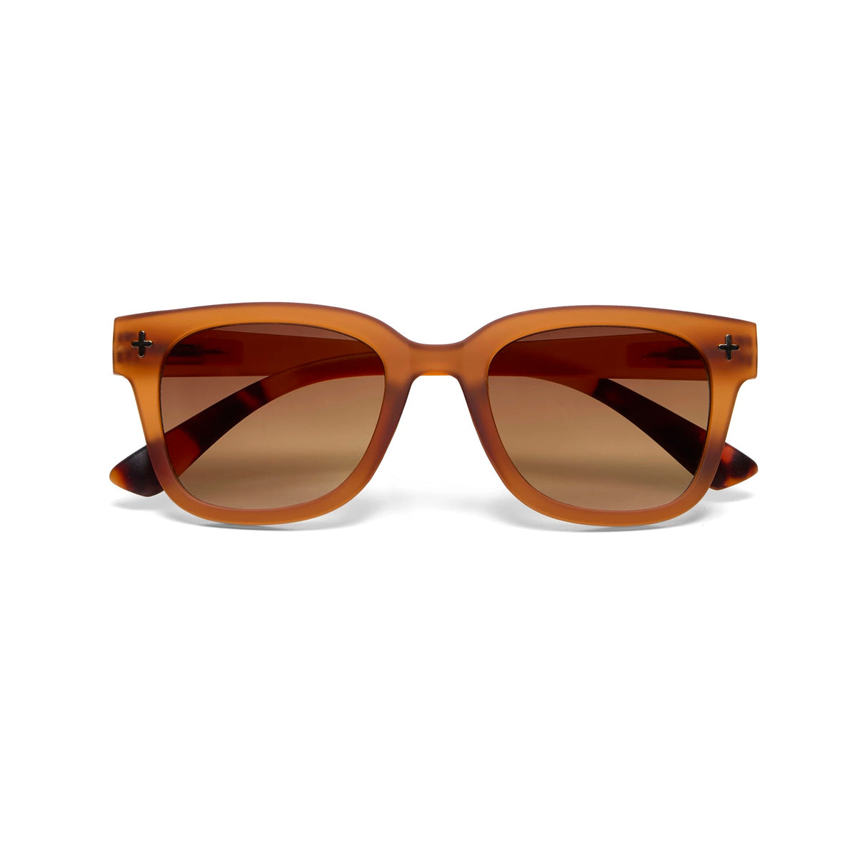 OKKIA Giovanni Occhiali da Sole Unisex Soft Touch Marrone Traslucido