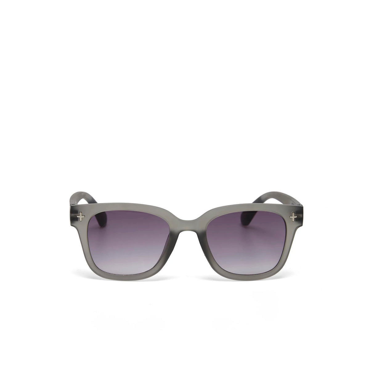 OKKIA Giovanni Occhiali da Sole Unisex Soft Touch Grigio Traslucido