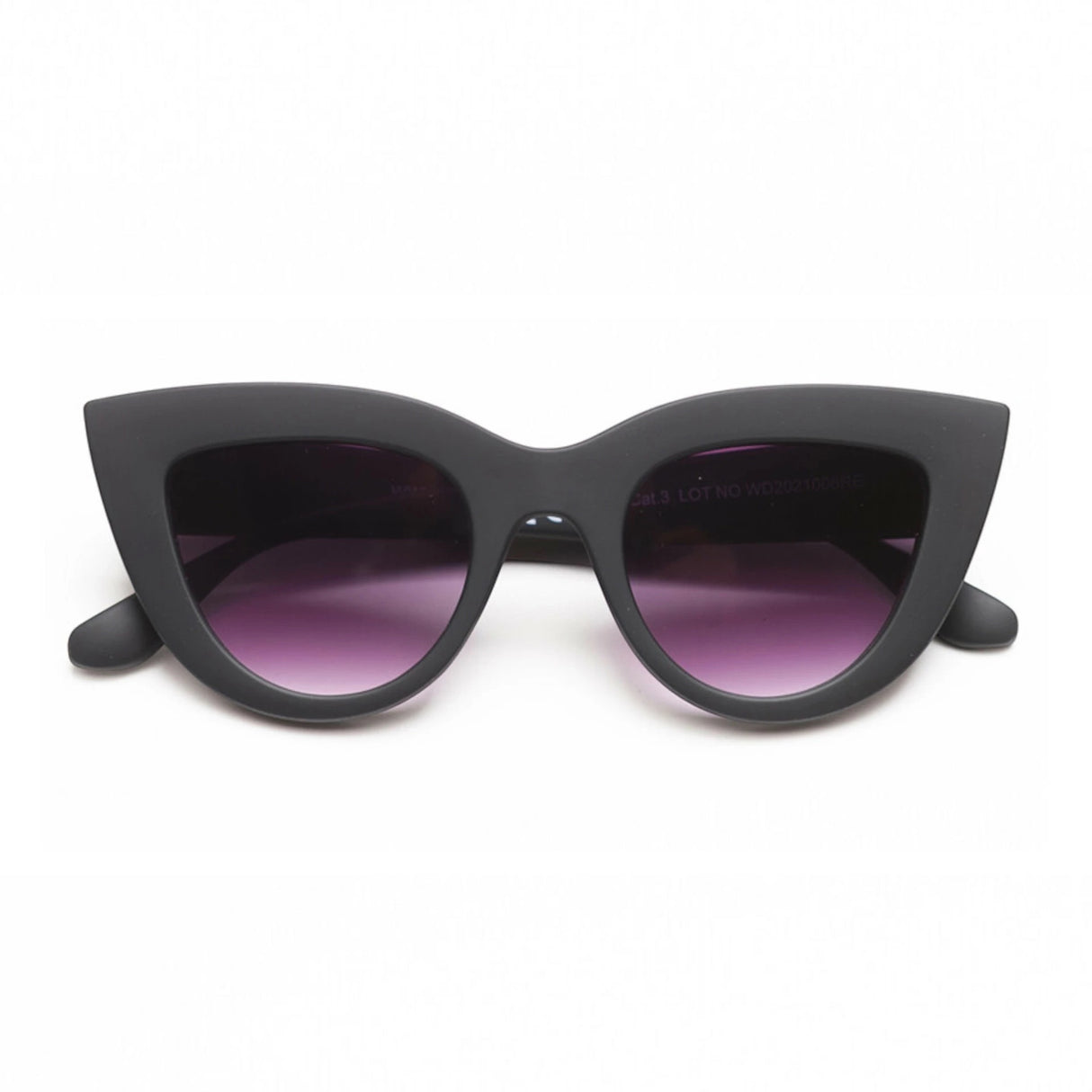 OKKIA Claudia Occhiali da Sole Donna Big Cat Eye Nero