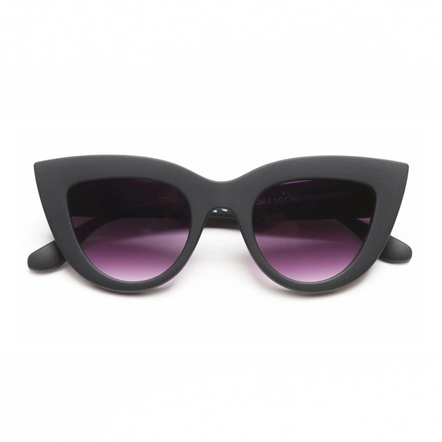 OKKIA Claudia Occhiali da Sole Donna Big Cat Eye Nero