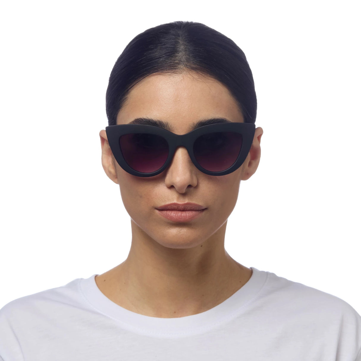 OKKIA Claudia Occhiali da Sole Donna Big Cat Eye Nero