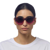 OKKIA Claudia Occhiali da Sole Donna Big Cat Eye Avana Rosa