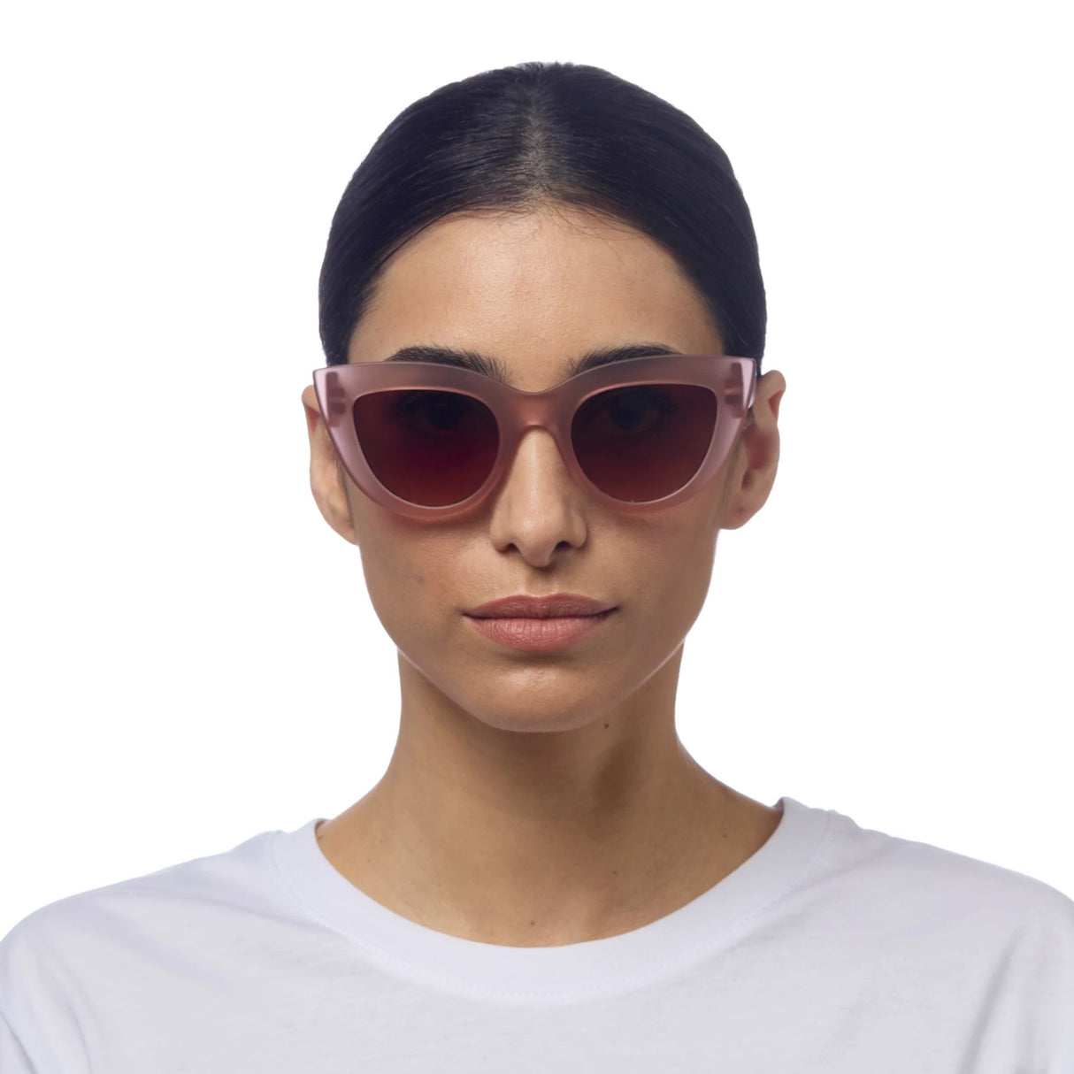 OKKIA Claudia Occhiali da Sole Donna Big Cat Eye Rosa Avana