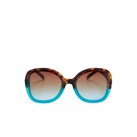 OKKIA Anna Occhiali da Sole Donna Esagonali Avana Blu
