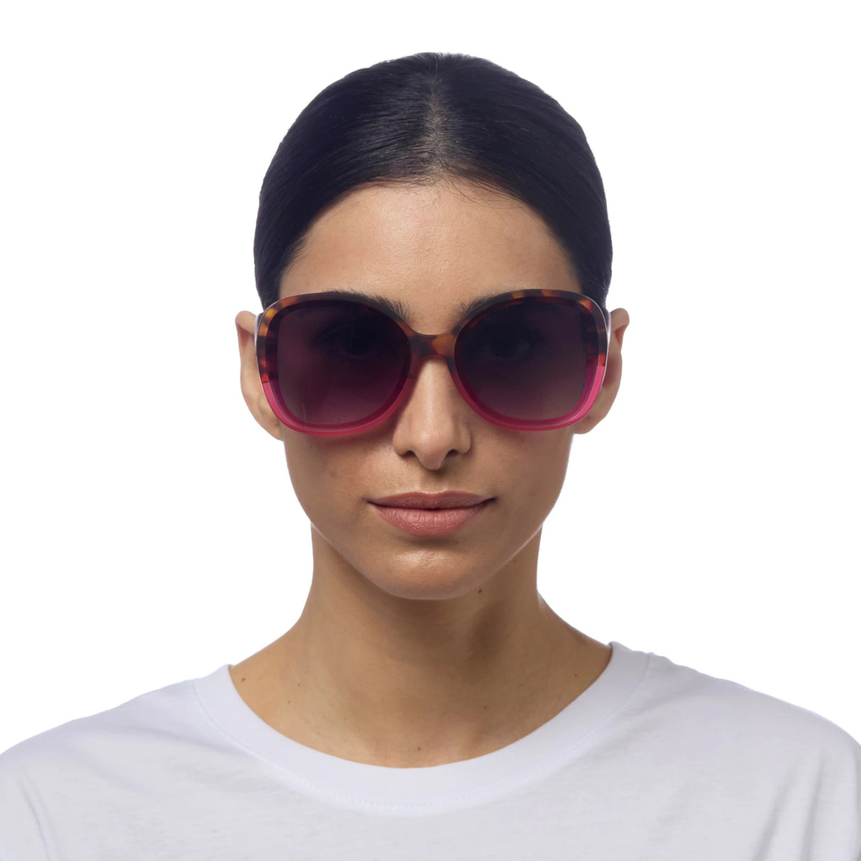OKKIA Anna Occhiali da Sole Donna Esagonali Avana Rosa