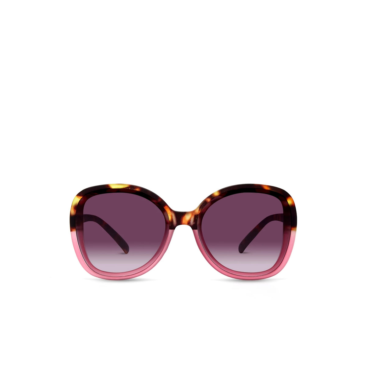 OKKIA Anna Occhiali da Sole Donna Esagonali Avana Rosa