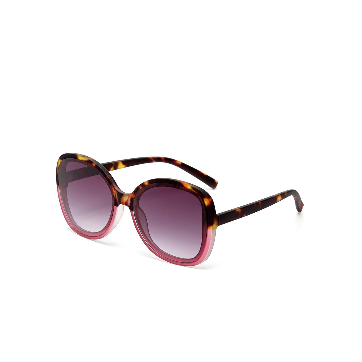 OKKIA Anna Occhiali da Sole Donna Esagonali Avana Rosa