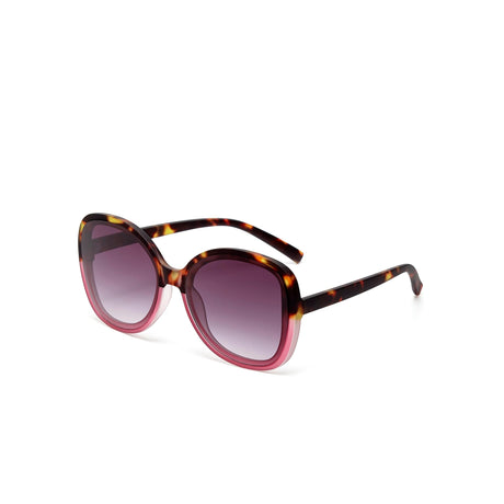 OKKIA Anna Occhiali da Sole Donna Esagonali Avana Rosa