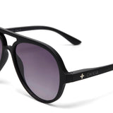 OKKIA Alessio Occhiali da Sole Unisex Goccia Nero