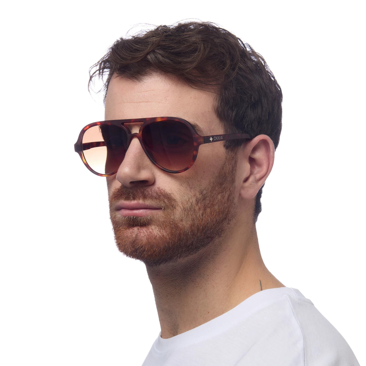OKKIA Alessio Occhiali da Sole Unisex Goccia Avana