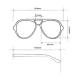 OKKIA Alessio Occhiali da Sole Unisex Goccia Kale Avana
