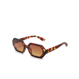 OKKIA Andrea Occhiali da Sole Unisex Esagonale Avana