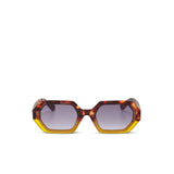 OKKIA Andrea Occhiali da Sole Unisex Esagonale Avana Giallo