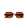 OKKIA Andrea Occhiali da Sole Unisex Esagonale Rosa Avana