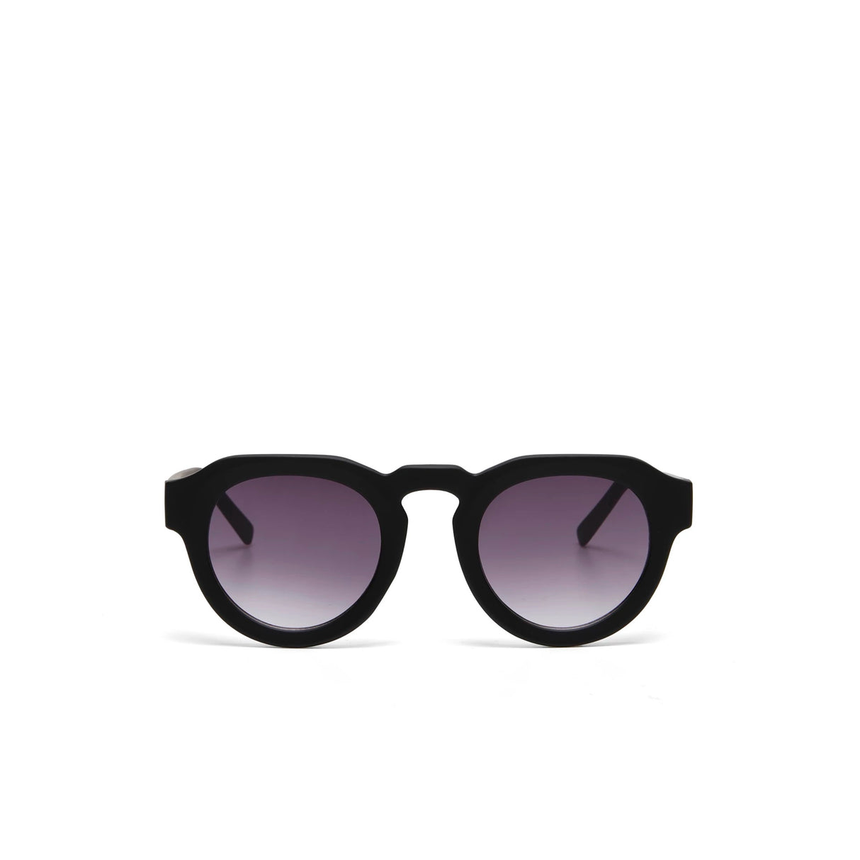 OKKIA Zeono Occhiali da Sole Unisex Tondo Nero