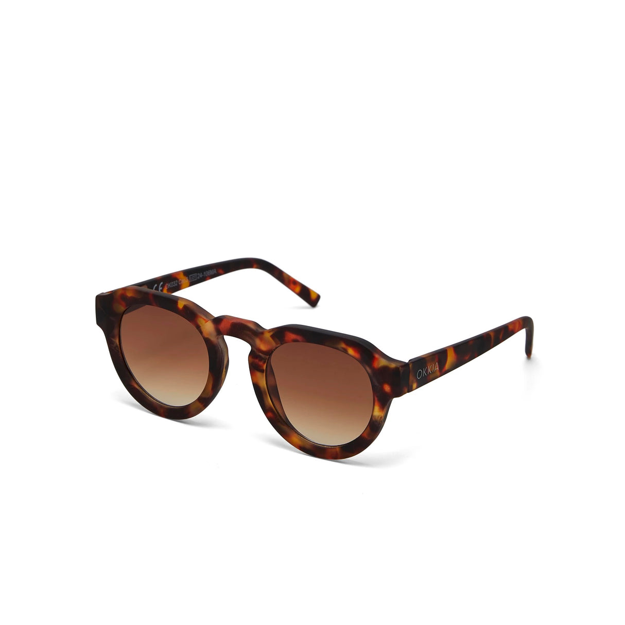 OKKIA Zeono Occhiali da Sole Unisex Tondo Classic Avana