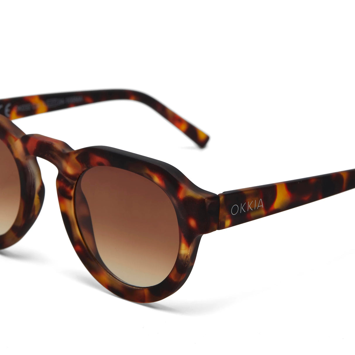 OKKIA Zeono Occhiali da Sole Unisex Tondo Classic Avana